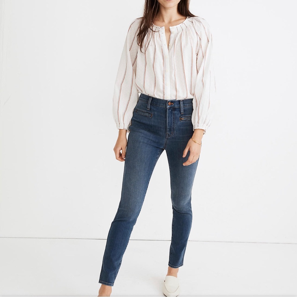 Madewell 10" High-Rise Roadtripper Jeans in Ellerby Wash: Zip Pocket Edition